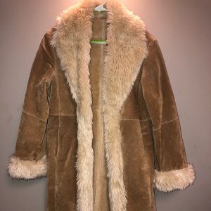 Wilson Leather Shearling Knee Length Coat